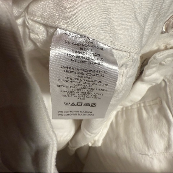 Anthropologie Crisp White Wide Leg Trousers - Picture 6 of 7